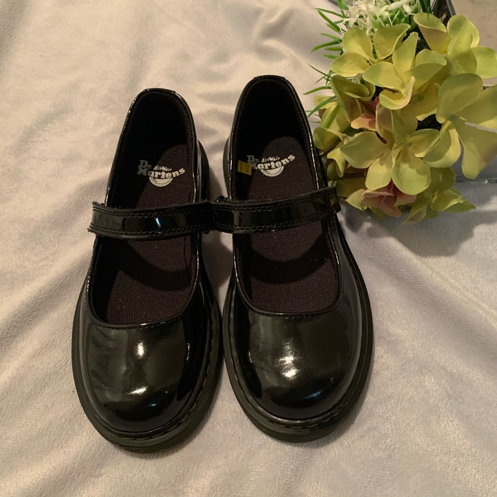 Dr. Martens girls black Mary Janes, size 1